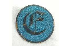 China OEM Silver Thread Embroidery Woven Patches For Clothes supplier