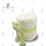 Stuffed Child Friendly Baby Comforter Toy Rectangular Fog Linen Blanket