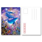 Custom Lenticular Printing Holographic 3D Postcard Heat Resistant Non Toxic