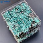 5x5cm Hot Dip Galvanized 4mm Welded Gabion Cage for sale