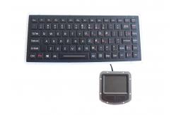 China Aluminum Alloy EMC Keyboard IP67 PS2 USB Ruggedized With 400DPI Touchpad supplier