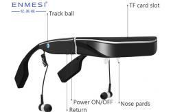 China 2D Smart HD Virtual Reality Glasses Wireless With Bluetooth LCD Display supplier