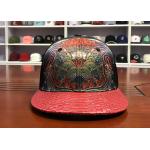 Chinese style Customized Design printing phoenix logo scale flat bill Sports Snapback Hats Caps for sale