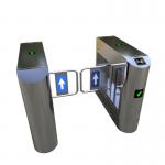 Bank Swing Barrier Automatic Turnstiles RFID Swing Glass Gate For Access Control System for sale