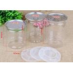 Customized Snacks / Tea Packing Pet Plastic Jars Easy Open Lid Air - Proof