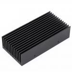 Electrophoresis Extruded Aluminum Heatsink Black Anodized Aluminum Extrusion for sale