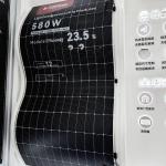 Portabie Flexible 580W Thin Film Soft Solar Cell Panel Hybrid Inverter BIPV Module Photovoltaic Panel with Max. Power for sale