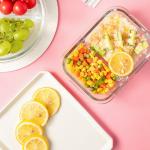 680ml Snap Locking Airtight Glass Meal Prep Container