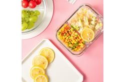 China 680ml Snap Locking Airtight Glass Meal Prep Container supplier