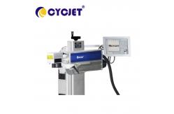 China CYCJET LF100F Fiber Fly Laser Marking Machine For Metal / Pipes 100W supplier