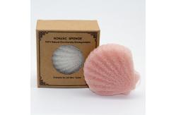 China 7.8*7.5cm Shell Shape Konjac Sponge supplier