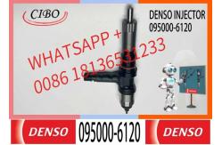 China 6261-11-3100 095000-6120 Diesel Fuel Injector for Komatsu PC750 supplier