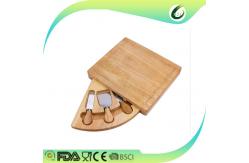 China Eco Friendly Bamboo Cheese Board And Knife Set Antimicrobial Non - Flammable supplier