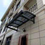 Customizable DIY Polycarbonate solid sheet Awning Durable Aluminum Frame Impact Resistant for sale