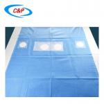 Customized Surgical Sterile Nonwoven Radial Angio Drape With 4 Holes Supplier for sale