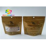 CMYK Printing Heat Seal Packaging Bags , Smell Proof Stand Up Zipper Pouch Bags for sale