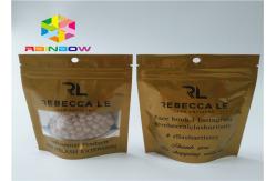 China CMYK Printing Heat Seal Packaging Bags , Smell Proof Stand Up Zipper Pouch Bags supplier