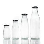 OEM Resealable Glass Milk Bottles Jars 250ml 300ml 500ml 750ml 1000ml for sale