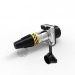 XLR  Audio Power Waterproof Socket Connector 5 Pin Microphone IP65
