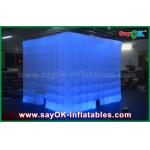 Inflatable Photo Booth Rental Oxford Clothes One Door Led Strip Inflatable Photo Booth Enclosure Kiosk for sale