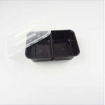 500ml 2 Compartment Takeaway Disposable Food Container With Lid for sale