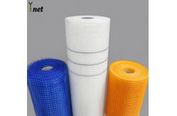 China Emulsion Self Adhesive Fiberglass Mesh Blue Fiber Mesh Roll For Waterproofing supplier