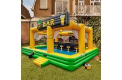 China Commercial PVC Inflatable Floating Pool Bar Party Pub Bar For Rental Event supplier