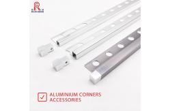 China 2mm Aluminum Tile Edge Trim , Anodized Square Ceramic Gold Metal Tile Trim supplier