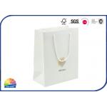 210gsm Copper Paper Shopping Bags With Handles Gold Stamping 4C Print for sale