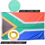 South Africa National Flag 90 X 150cm Knitted Polyester Single Reverse for sale