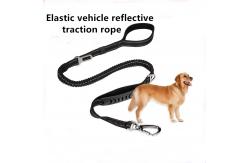 China Telescopic  Dog Traction Rope Reflective Buffer Black supplier