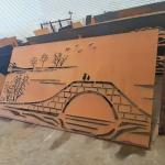Facade Polished Corten Steel Laser Cut Panels Modern Interior Custom Thickness for sale