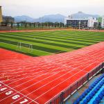 Recyclable Eco Sports Flooring Self Knot Pattern Running University for sale