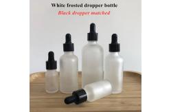 China Skincare 2 Oz Frosted Dropper Bottles Clear Empty Dropper Bottles supplier