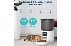 China Smart Ceramic Automatic Cat Feeders Double Raised With Camera supplier