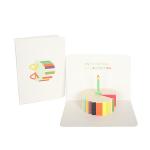 CMYK Happy Birthday 3D Greeting Card , Laser Cut Pop Up Cards OEM FCC Certificates for sale