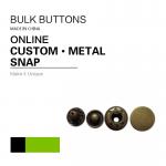 Custom Four Parts Engraved Metal Press Snap Button For Jackets