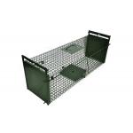 50cm Galvanized Large Cat Trap Cage Catch And Release Humane Animal Cage Trap for sale
