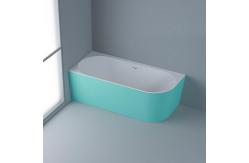 China Matt Brown Long Lasting Soaking Bathtub Fresh Pure Acrylic Material supplier