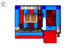 China New Design Digital Printing Inflatable Pirate Bounce House With Slides For Kids supplier