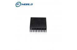China Precision CNC Machined Aluminum Radiator Parts Black supplier
