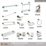 Satin Bath Accessories Mounting Kit ODM Wall Install Modern Sanitary Fittings