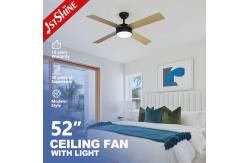 China 52 Inches Indoor Ceiling Fan With Light DC Motor Amart Control supplier