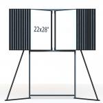 Knocked Down Construction Poster Display Stand 22X28 Inch for sale