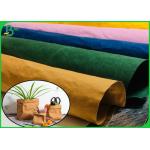 Anti - Aging Light Texture Washed Kraft Fabric For Hand Bags Raw Material for sale