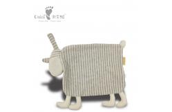 China Customised Huggable Baby Comforter Toy Stripe Sheep Sleep Comforter Toy supplier