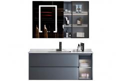 China MDF boards Bathroom Basin Units , ISO9001 Bathroom Single Sink Vanities supplier