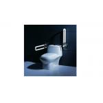 China Commercial Toilet Hardware Flip Up Grab Bar With Anti - Skidding Surface manufacturer