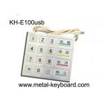 4 4 Design 16 Keys Payment Metal Kiosk keypad with PS2 / USB Interface for sale