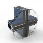 Anodizing Glazed Aluminum Curtain Wall 6063 T5 Aluminium Curtain Walling for sale
